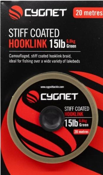 Cygnet náväzcová šnúra stiff coated hooklink 20 m - 45 lb 20,4 kg