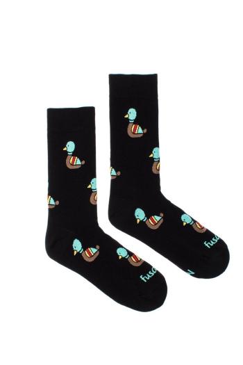 Čierne vzorvané ponožky Kača v noci