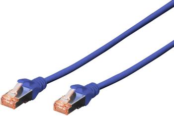 Digitus DK-1644-020/B RJ45 sieťové káble, prepojovacie káble CAT 6 S/FTP 2.00 m modrá bez halogénov, krútené páry, s och