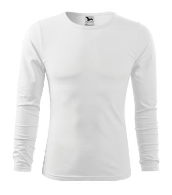MALFINI Pánske tričko s dlhým rukávom Fit-T Long Sleeve - Biela | XXXL