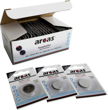 Arcas sada knoflíkových batérií 5x CR2016 · 5x CR2025 · 30x CR2032