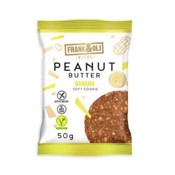 FRANK&OLI Jemná COOKIE Peanut butter - sušienka s arašidovým maslom a sušeným banánom