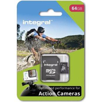 INTEGRAL Pamäťová karta pro Action Camera micro SDHC/SDXC 64GB (GoPro) INMSDX64G10-ACTION