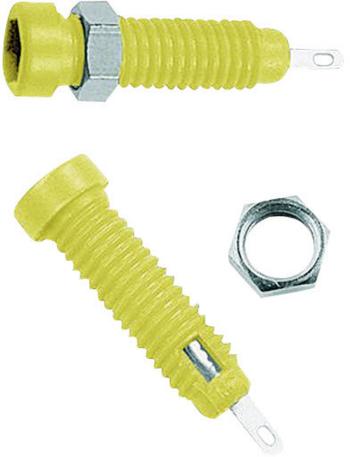 Stäubli LB2-IF zdierka pre banánik zásuvka, vstavateľná vertikálna Ø pin: 2 mm žltá 1 ks
