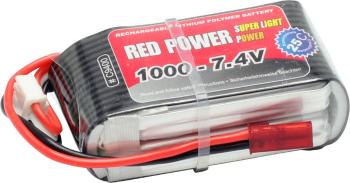 Red Power akupack Li-Pol 7.4 V 1000 mAh Počet článkov: 2 25 C SoftCase XT60