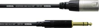 Cordial CFM 0,6 MV XLR káblový adaptér [1x XLR zástrčka - 1x jack zástrčka 6,35 mm] 0.60 m čierna