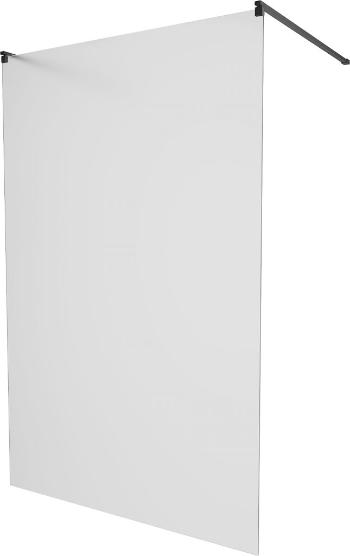 MEXEN/S - KIOTO samostatne stojaca sprchová zástena 110 x 200 cm, matné sklo 8 mm, čierna 800-110-002-70-30