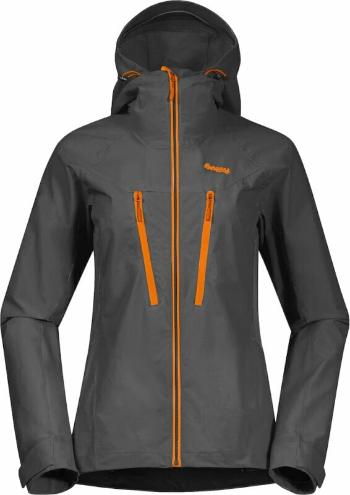 Bergans Cecilie Mountain Softshell Jacket Women Solid Dark Grey/Cloudberry Yellow L