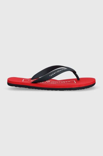 Žabky Tommy Hilfiger RUBBER HILFIGER BEACH SANDAL pánske, tmavomodrá farba, FM0FM04468