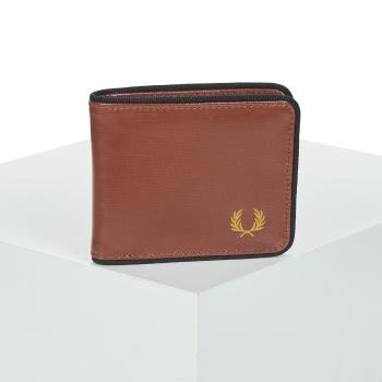 Fred Perry  COATED POLYESTER BILLFOLD WALL  Peňaženky Hnedá