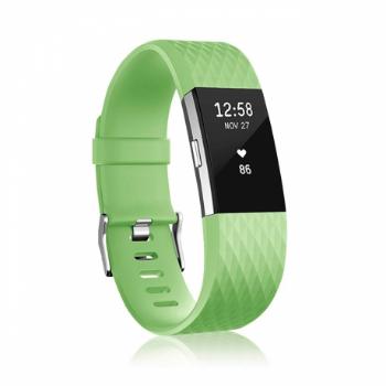 Fitbit Charge 2 Silicone Diamond (Large) remienok, Green (SFI002C08)