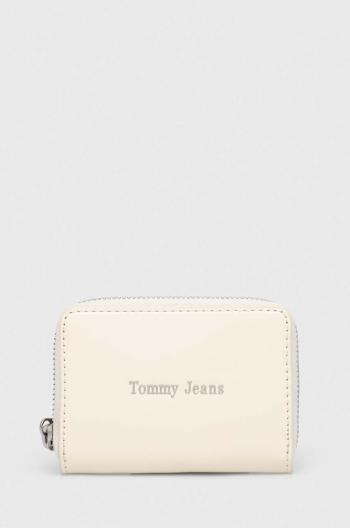 Peňaženka Tommy Jeans dámsky, béžová farba