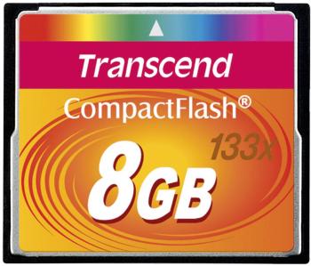 Transcend Standart 133x CF pamäťová karta 8 GB