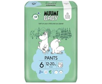 MUUMI Baby Pants 6 Junior 12-20 kg (36 ks), nohavičkové eko plienky