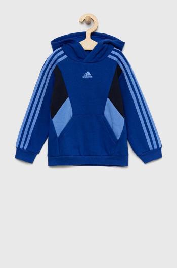 Detská mikina adidas LK CB FL HD s kapucňou, vzorovaná