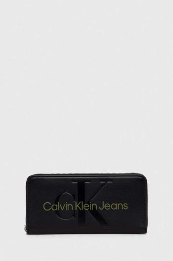 Peňaženka Calvin Klein Jeans dámska,čierna farba,K60K607634