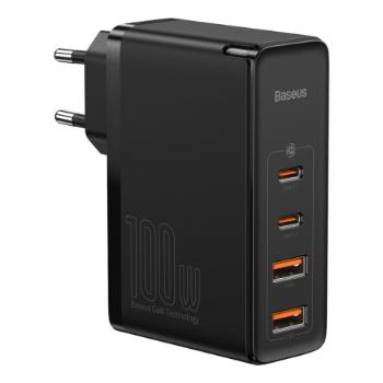 Baseus GaN2 Pro sieťová nabíjačka 2x USB / 2x USB-C 100W QC PD, čierna (CCGAN2P-L01)