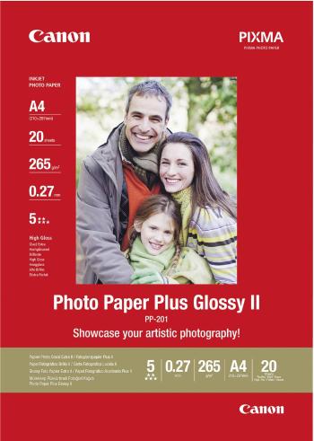Canon Photo Paper Plus Glossy II PP-201 2311B019 fotografický papier A4 265 g/m² 20 listov lesklý