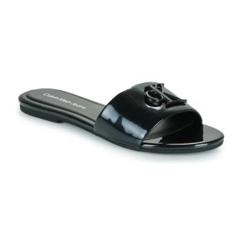 Calvin Klein Jeans  FLAT SANDAL SLIDE MG MET  Šľapky Čierna