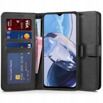 Tech-Protect Wallet knižkové puzdro na Motorola Moto E22 / E22i, čierne