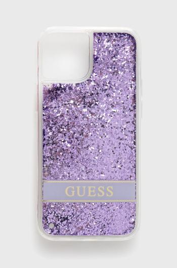 Puzdro na mobil Guess Iphone 13 Mini 5,4 fialová farba
