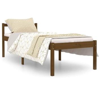 Rám postele medovo hnedý masívne drevo 75 × 190 cm Small Single, 810577