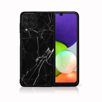 MY ART Silikónový kryt Samsung Galaxy A22 BLACK MARBLE (142)