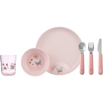 Little Dutch Children's Dinnerware Flowers & Butterflies jedálenská sada pre deti 12m+