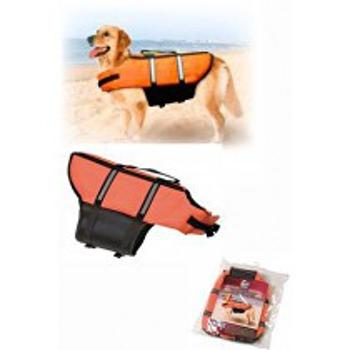 Plavecká vesta Dog S 30cm oranžová