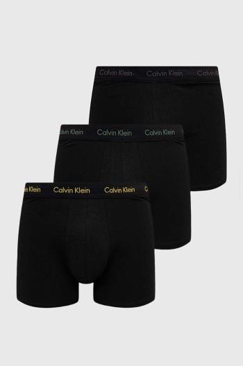 Boxerky Calvin Klein Underwear 3-pak pánske, čierna farba