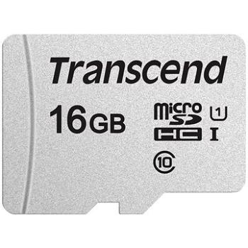 Transcend microSDHC 300S 16 GB + SD adaptér (TS16GUSD300S-A)