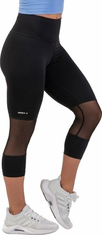 Nebbia High-Waist 3/4 Length Sporty Leggings Black S Fitness nohavice