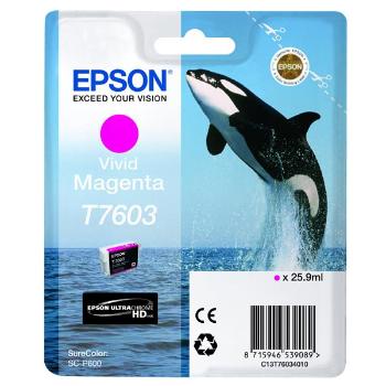 EPSON T7603 (C13T76034010) - originálna cartridge, purpurová, 25,9ml