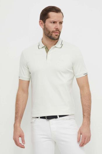 Bavlnené polo tričko Calvin Klein zelená farba,jednofarebné,K10K112477