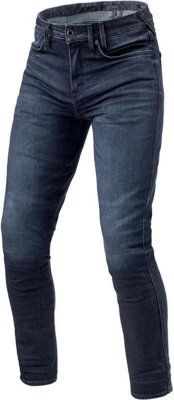 Rev'it! Jeans Carlin SK Dark Blue W30/L34 Jeansy na motocykel