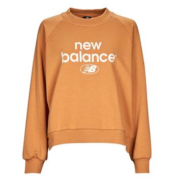 New Balance  Mikiny Essentials Graphic Crew French Terry Fleece Sweatshirt  Oranžová