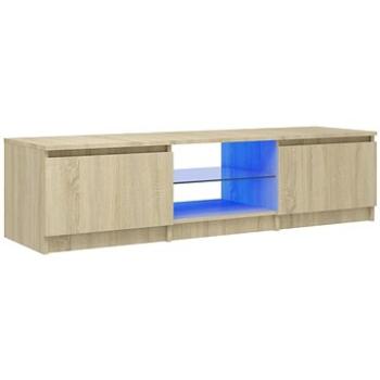 SHUMEE s osvetlením LED dub sonoma 140 × 40 × 35,5 cm (804295)