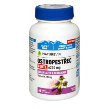 Swiss Naturevia Pestrec mariánsky Forte 6250 mg 60 cps