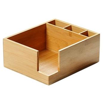 Kesper Box na obrúsky a príbory, bambus 21,5 × 18 cm (70852)