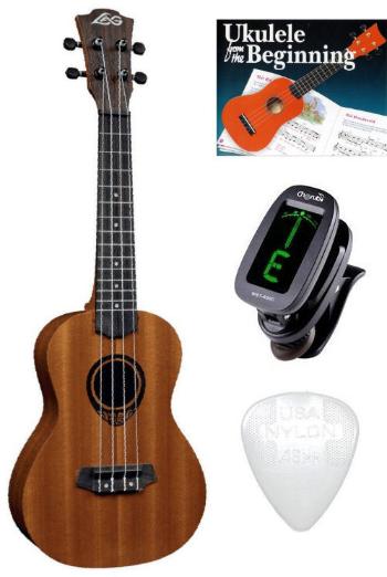 LAG TKU-10C Tiki Uku Ukulele SET Koncertné ukulele Natural