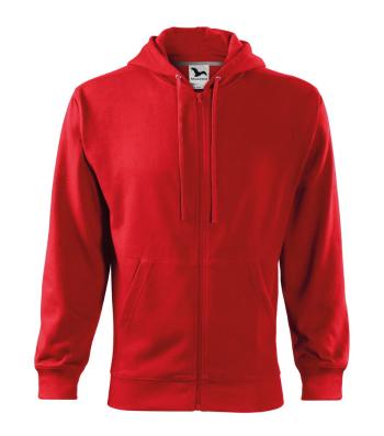 MALFINI Pánska mikina Trendy Zipper - Červená | XL