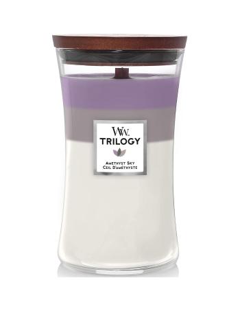 WoodWick Vonná sviečka veľká Trilogy Amethyst Sky 609,5 g