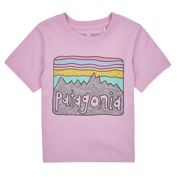 Patagonia  Tričká s krátkym rukávom Baby Regenerative Organic Certified Cotton Fitz Roy Skies T-  Fialová