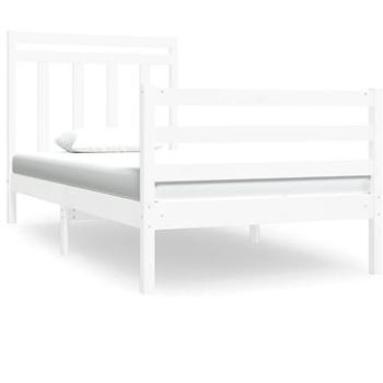 Rám postele biely masívne drevo 90 × 190 cm Single, 3105281