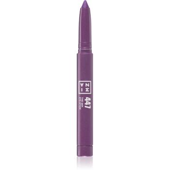 3INA The 24H Eye Stick dlhotrvajúce očné tiene v ceruzke odtieň 447 - Purple 1,4 g