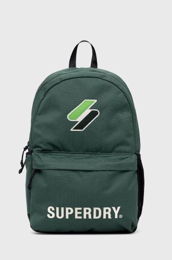 Ruksak Superdry pánsky, zelená farba, veľký, jednofarebný