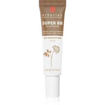 Erborian Super BB BB krém pre bezchybný a zjednotený vzhľad pleti malé balenie odtieň Chocolat 15 ml