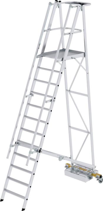 MUNK Günzburger Steigtechnik  52712 hliník rebrík s platformou Montáž pomocou nástrojov Max.prac. výška: 4.8 m