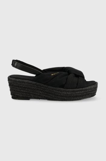 Sandále Gant Bohowill čierna farba, na kline