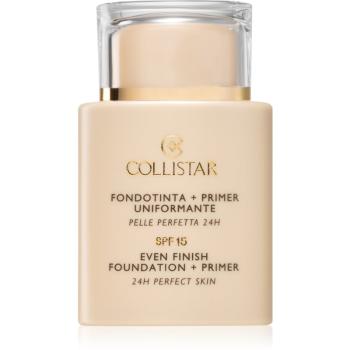 Collistar Even Finish Foundation+Primer 24h Perfect Skin make-up a podkladová báza SPF 15 odtieň 6 Sole 35 ml